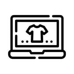 online shop line icon