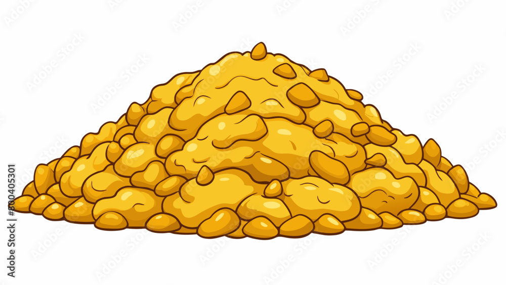 Poster a pile of golden fluffy grains that have been boiled and then drained leaving a light and airy textu