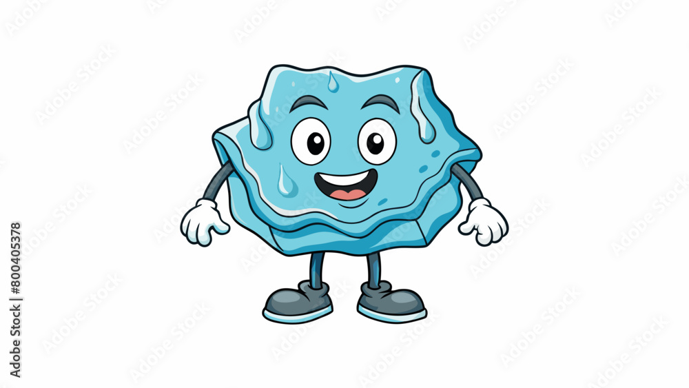 Poster A pliable forgiving substance that can be reused and reshaped endlessly. It dries into a solid form but can be softened and reworked with water making. Cartoon Vector.