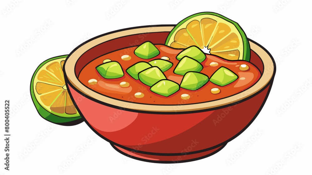 Poster A refreshing and crisp salsa made with diced cucumbers cilantro and lime juice. The combination of cool and fresh ingredients creates a light and. Cartoon Vector.