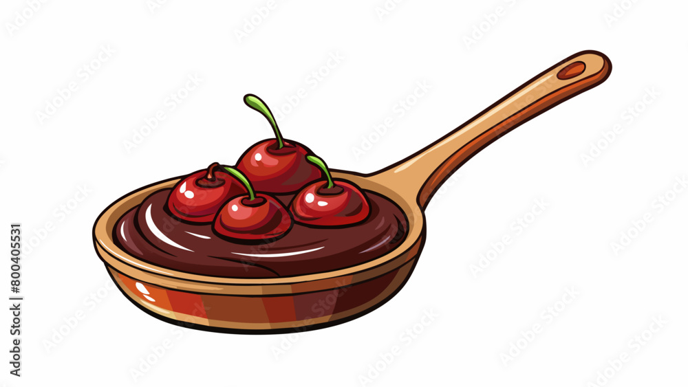 Poster a rich dark syrup with a bold deep flavor of caramelized cherries. its thick consistency coats your 