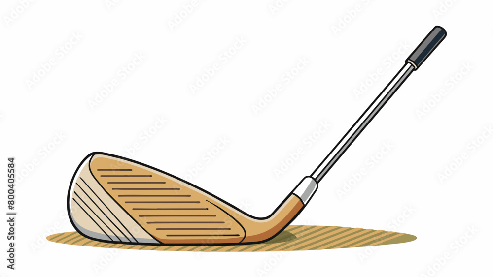 Poster a sand wedge has a thin slightly curved top line that helps golfers aim at their target while prepar