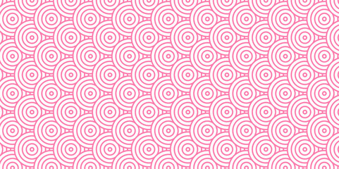 Overlapping Pattern Minimal diamond geometric waves spiral and abstract circle wave line. pink creative seamless tile stripe geometric create retro square line backdrop pattern background.