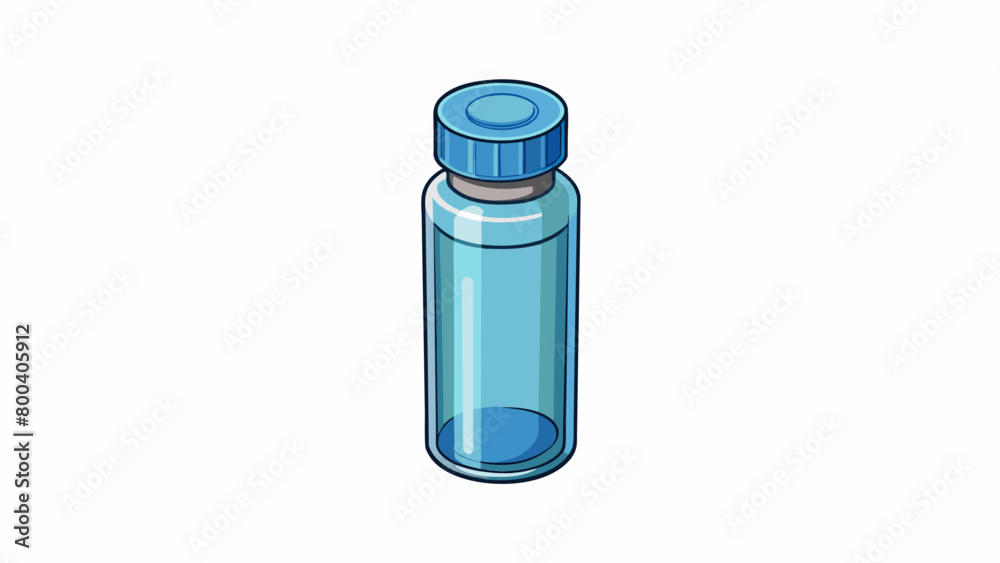 Poster a small cylindrical vial made of glass or plastic with a tightly fitting cap used for holding and tr
