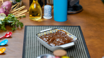 Tamarind Chutney on table - Meal Prep