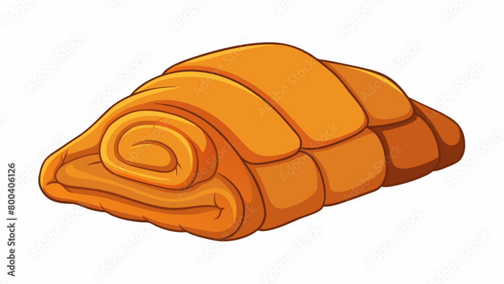 Aufkleber a soft cozy blanket with a warm orange hue perfect for snuggling up with on a chilly autumn evening.
