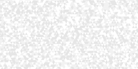 Vector geometric seamless technology gray and white triangle background. Abstract digital grid light pattern white Polygon Mosaic triangle Background, business and corporate background. - obrazy, fototapety, plakaty