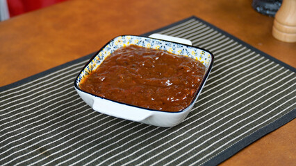 Tamarind Chutney on table - Meal Prep