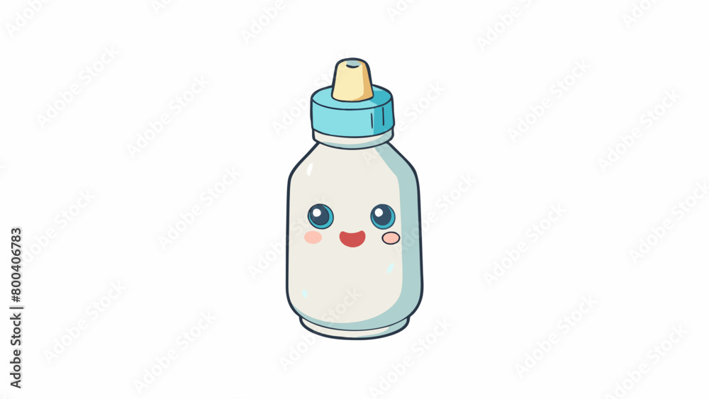 Poster a watery substance that comes in a small white bottle. it has a smooth creamy texture and a subtle f