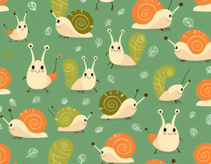Cartoon snail cute snail drawing vector images