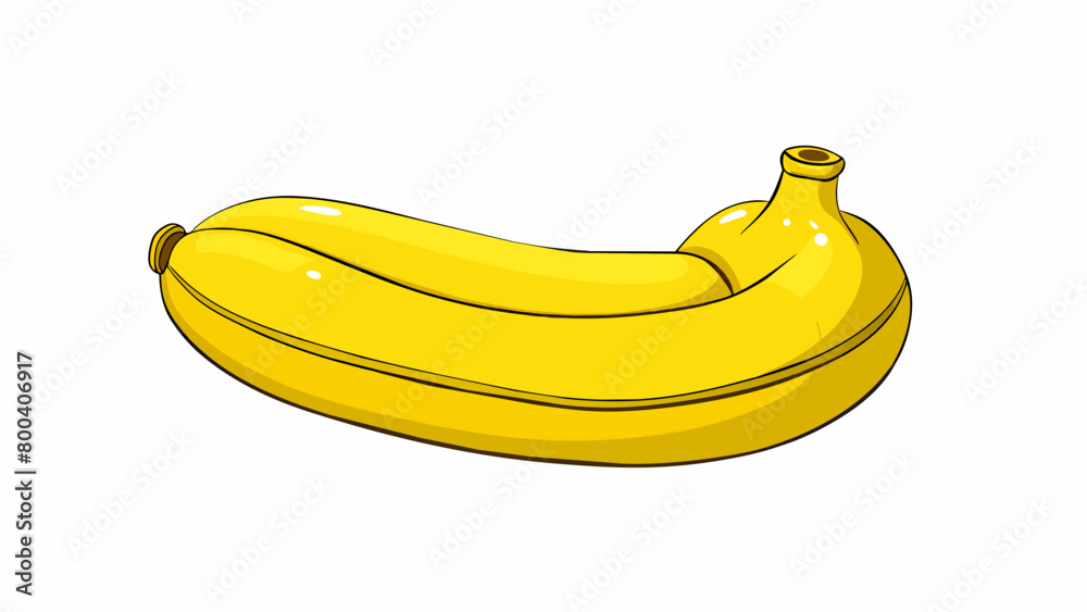 Aufkleber A yellow bananashaped floatie that adds a touch of whimsy to any pool party. Its curved shape allows for both lounging and sitting positions and a. Cartoon Vector.