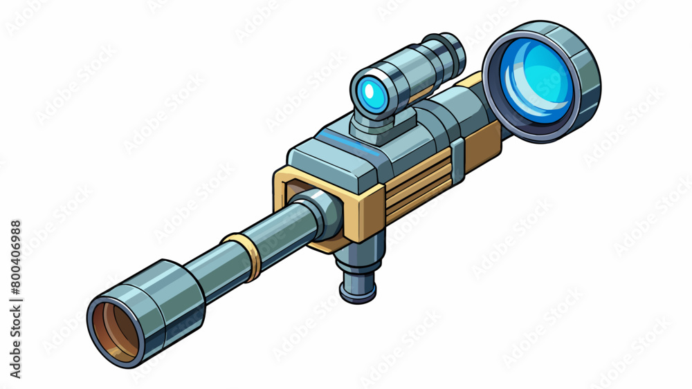 Poster An adjustable metal tool with two round lenses one on each end designed for more precise magnification. The lenses can be rotated and positioned at. Cartoon Vector.
