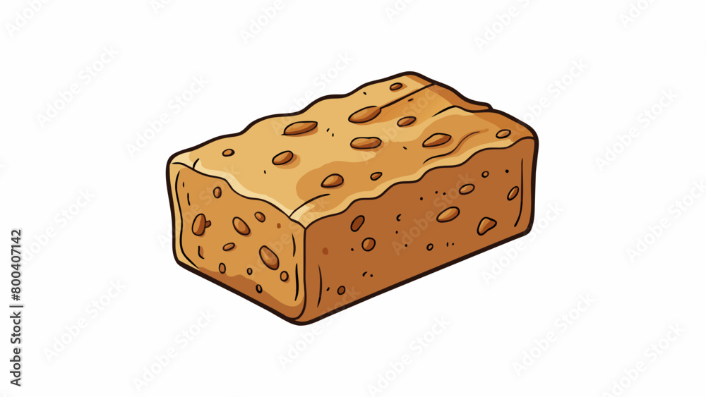 Poster An unseasoned block of seitan made from pure wheat gluten with a neutral and chewy texture. It can be easily marinated or flad to create a variety of. Cartoon Vector.
