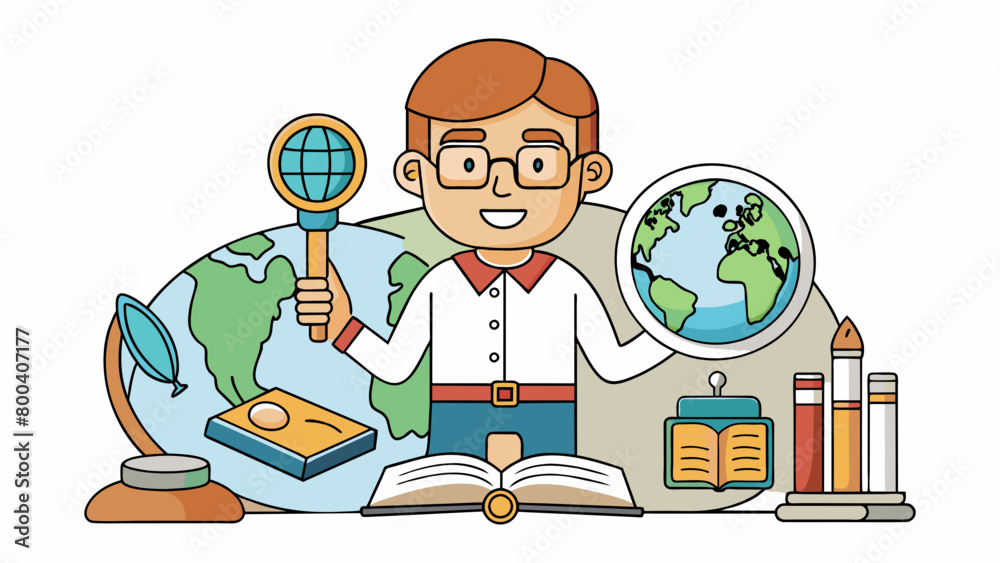 Poster Another important characteristic of anthropologists is their curiosity and openmindedness towards different cultures. They strive to understand and. Cartoon Vector.