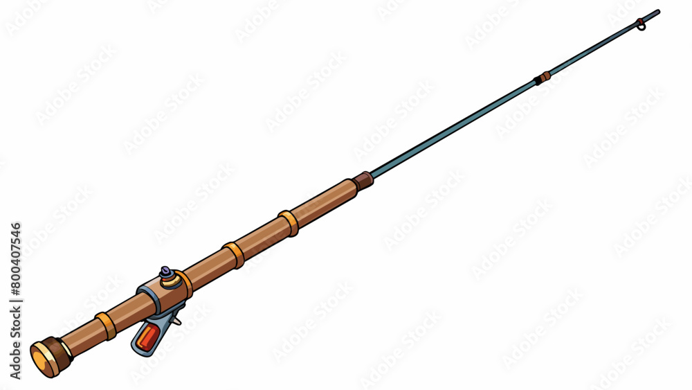 Poster in contrast to its oldfashioned appearance this fishing rod was equipped with modern technology feat