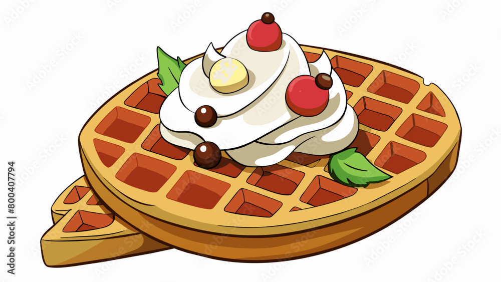 Poster perfect for onthego snacking waffle is a handheld treat that can be wrapped around your favorite fil