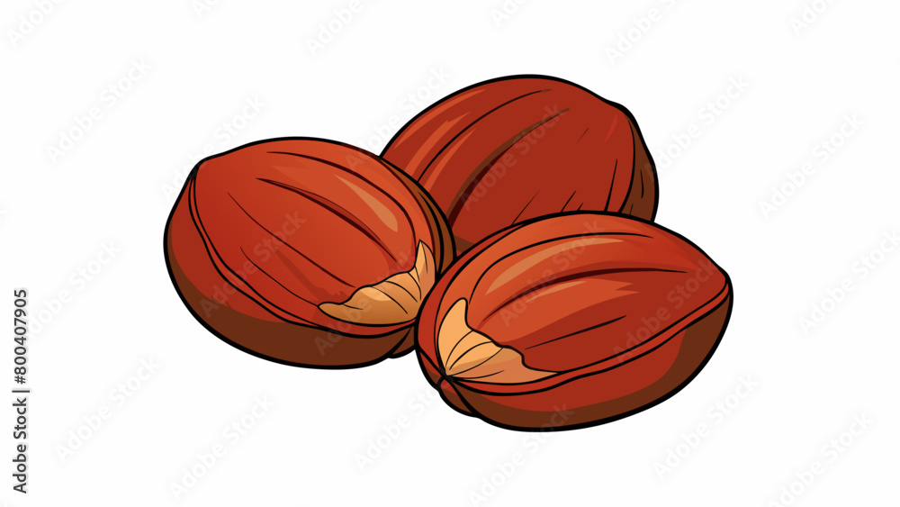 Poster smooth round nuts with a deep reddishbrown shell that gives way to a velvety beige kernel inside. th
