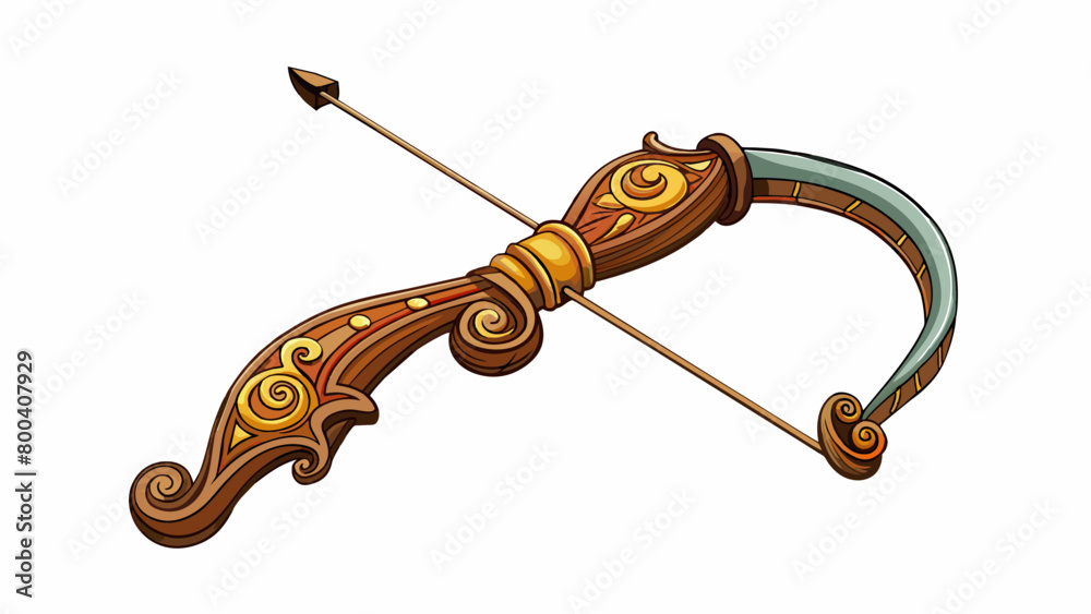 Poster the bow was intricately carved with intricate designs showcasing the skill and artistry of its maker