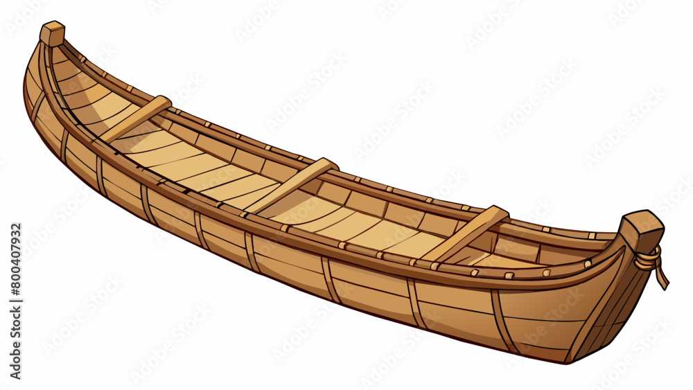 Poster the canoe made from a thick layer of bark was traditionally used by indigenous tribes for fishing an