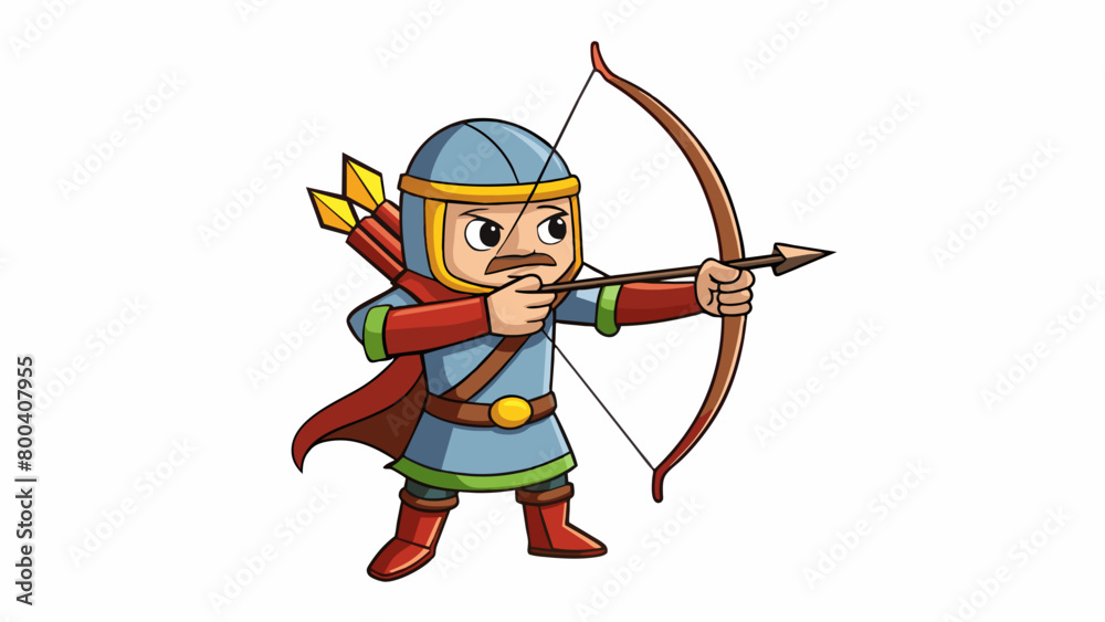 Poster the archers aim was precise and true their stance steady and unwavering. the sound of the bow being 