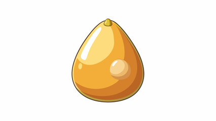 Smooth pearshaped object with a hard glossy surface. Its color may vary from brown to pastel shades. Inside a small round yolk is encased in a thick. Cartoon Vector.