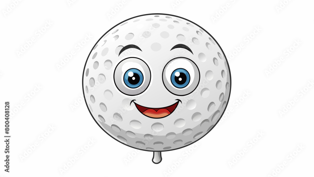 Poster the golf ball is a hard dimpled sphere typically white used in the game of golf. its smooth round sh