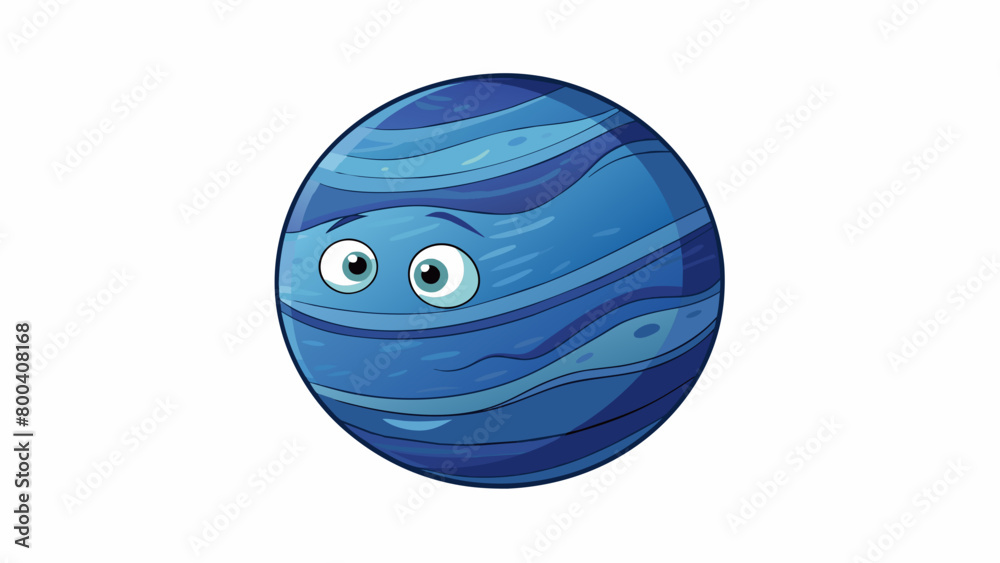 Poster the most striking feature of neptune is its great dark spot a massive storm that appears as a large 