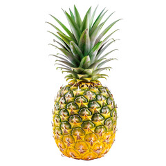 pineapple isolated on a transparent background 
