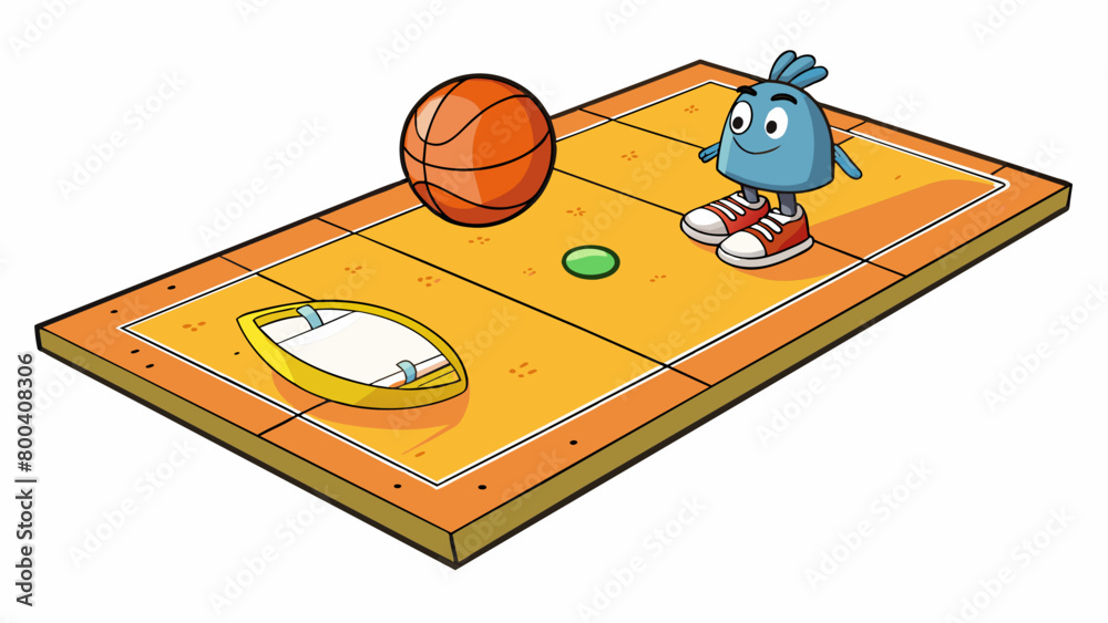 Poster the smooth surface of the court echoes with the rhythm of sneakers squeaking against it as players c