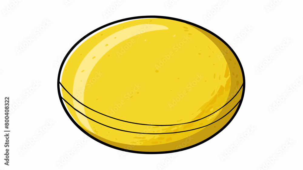 Poster the table tennis ball is a perfectly round yellow ball with a diameter of 40mm. it has a rough textu