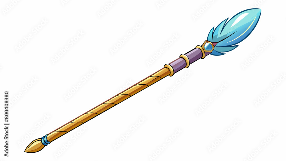 Aufkleber the wand was slim and elegant almost like a long pencil. it was made of a shimmering material that c