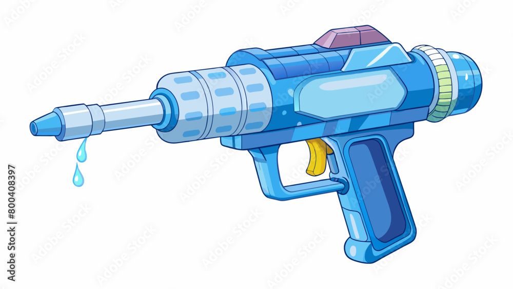 Aufkleber the water gun is made of clear plastic revealing its inner workings. as it is pumped the internal pr