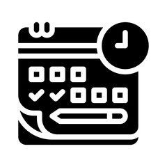 calendar glyph icon