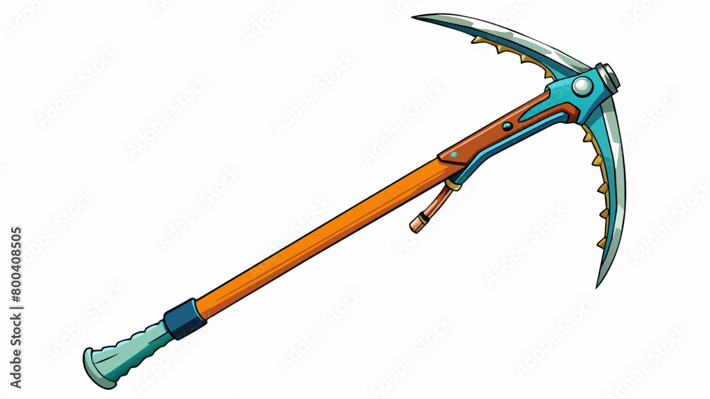 Poster this ice axe is a classic design featuring a long shaft made of lightweight and durable carbon fiber