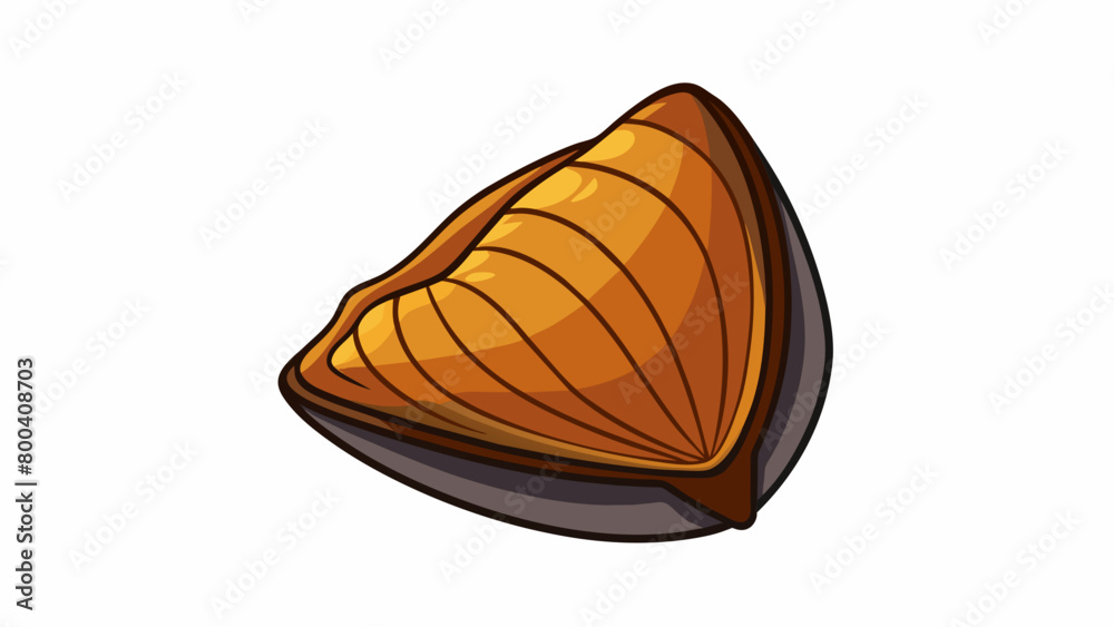 Poster With a rough brown exterior this mussel has a unique triangular shape. Its sharp edges allow it to easily wedge itself into cracks and crevices for. Cartoon Vector.