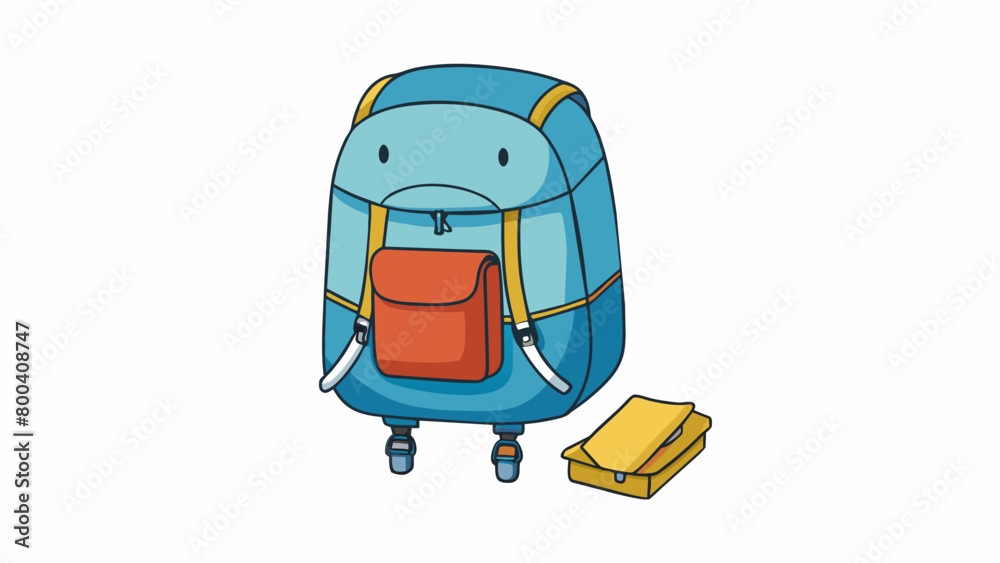Poster With its compact size the backpack rain cover can easily be folded and stored in a small pouch when not in use. The pouch also has a clip for. Cartoon Vector.