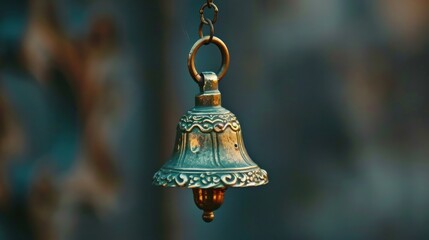 Obraz premium An elegant ring bell, typically used in service or hospitality settings.