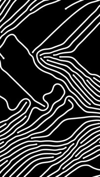 Reaction diffusion organic growing pattern. Cell division science background.