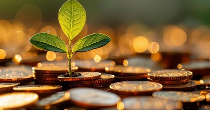 Money Tree: Financial Growth Concept, generative ai