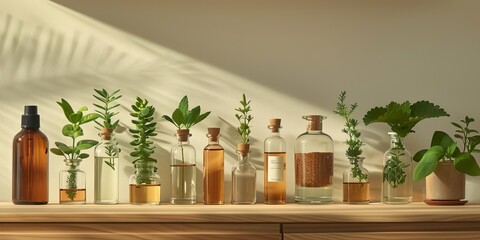 Botanical Product Image. Fresh, Natural, Eco-product Shot.