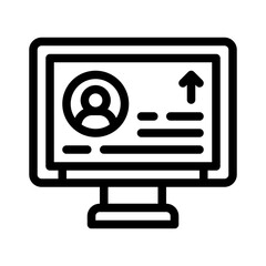computer line icon