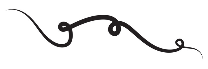 Corner shape with squiggle doodle line for website page, banner, card vector illustration