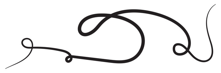 Black squiggle line element