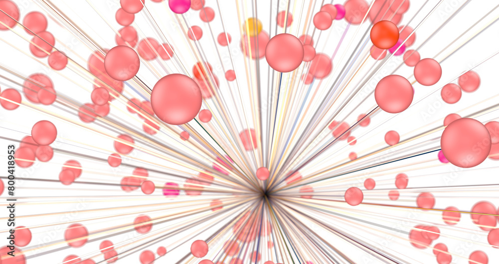 Poster network shape. abstract 3d render
