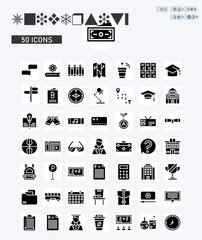 University icons vector image