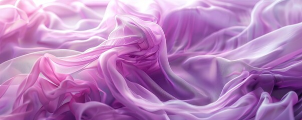 Obraz premium Floating lilac fabric