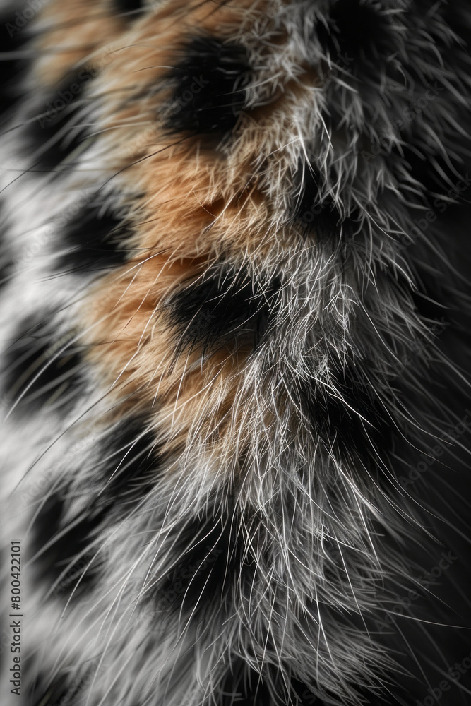 Fototapete a design where the patterns of a cheetah's coat flow into speed lines, emphasizing their incredible 