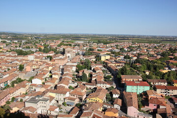 Obraz premium Mantova Italy 10 09 2023 . Red tiled roofs in the city of Mantua.