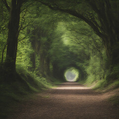 tunnel at forest old