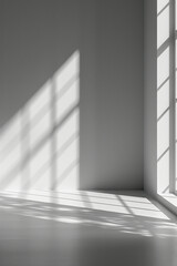 Obraz premium A clean and modern gradient from crisp white to light silver, offering a minimalist backdrop for tech company slides,